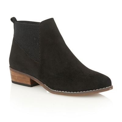 Dolcis Black 'Janet' heeled ankle boots